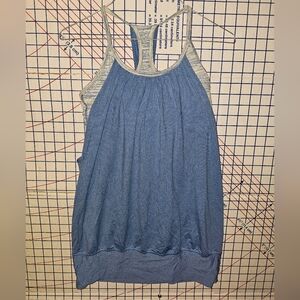 lululemon athletica Heathered Blue Tank Top